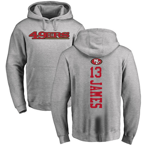 Men San Francisco 49ers Ash Richie James Backer 13 Pullover NFL Hoodie Sweatshirts
